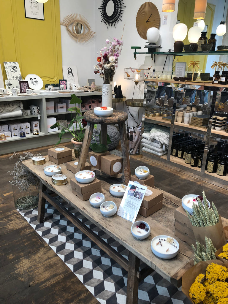 fleux concept store paris organic cocoon bougie fleurie flower candle