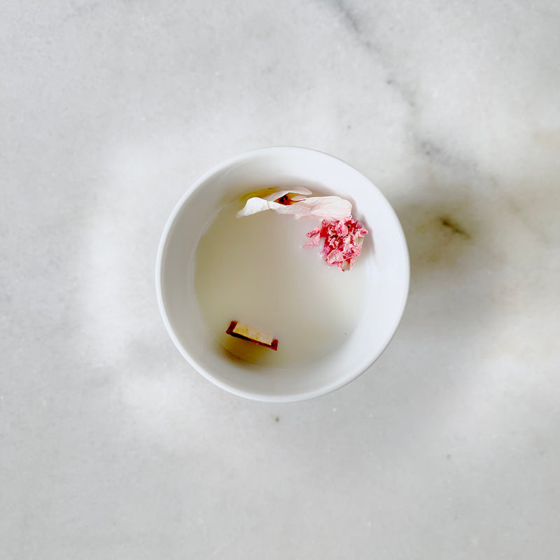 bougie fleurie bot Kot Tchouk Jé korean flower candle paris organic cocoon