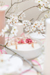 bougie fleurs séchées parfumée vegan organic cocoon 