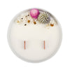 Bougie Fleurie au Jasmin - Moyenne - Flower Candle - Dried Flowers - Bougie Fleurie - Bougie Bio Vegan - Bougie Paris Organic Cocoon