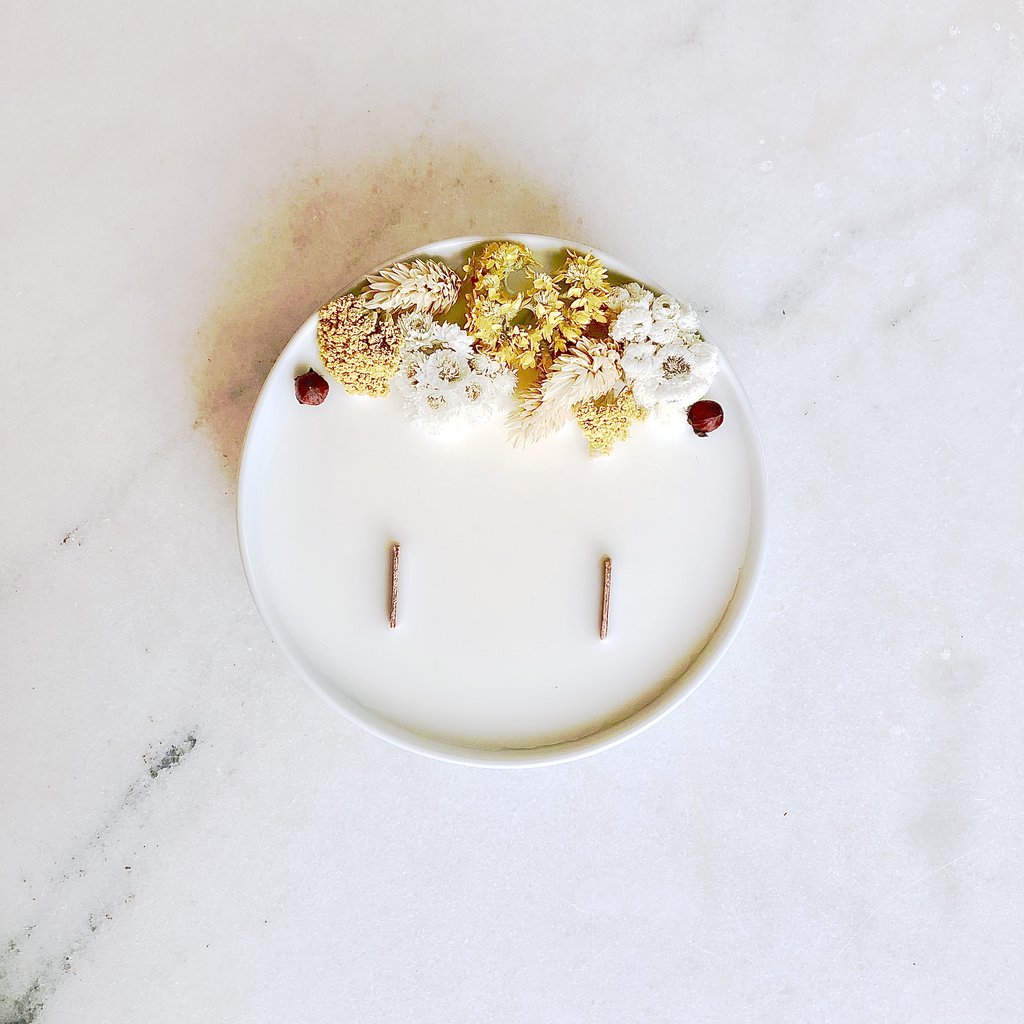 Bougie Fleurie Vanille organic cocoon paris bougie vanille vanilla candle paris flower candle