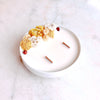 Bougie Fleurie Vanille organic cocoon paris bougie vanille vanilla candle flowered candle