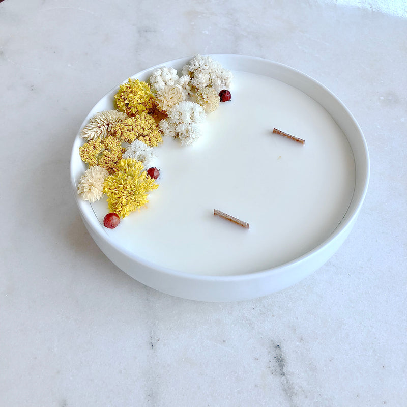 Bougie Fleurie Vanille organic cocoon paris bougie vanille grande bougie paris