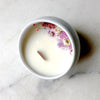Bougie Fleurie au Géranium - Cocon - Flower Candle - Dried Flowers - Bougie Fleurie - Bougie Bio Vegan - Bougie Paris Organic Cocoon