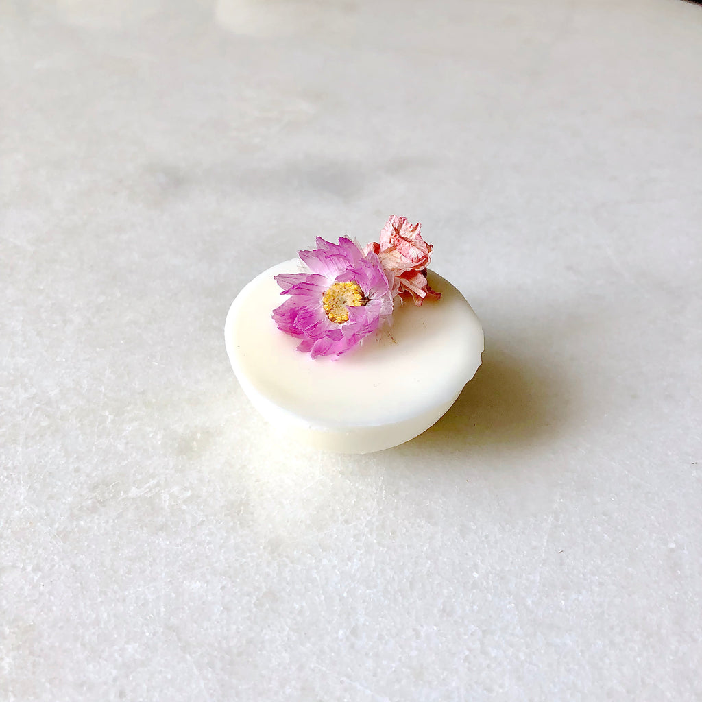 pastille fleurie bio geranium organic cocoon fleurs séchées paris bougie
