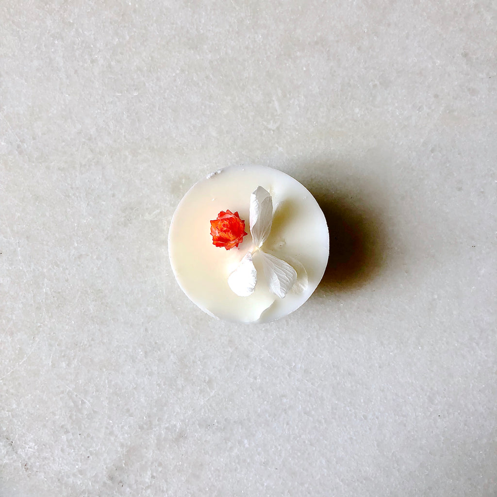 fondant parfumé bio fleur d'oranger organic cocoon fleurs séchées paris bougie