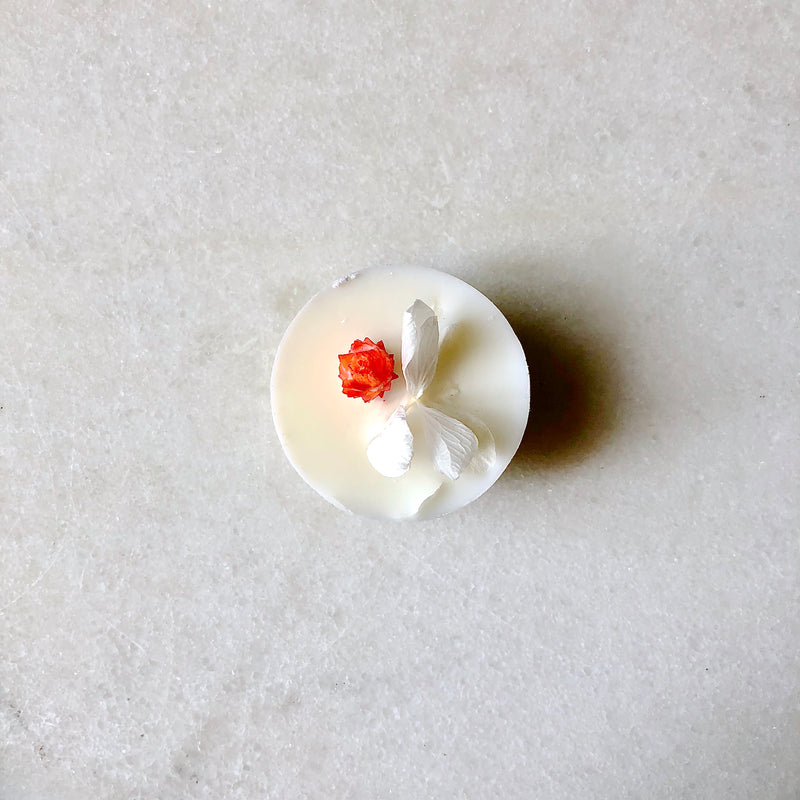 fondant parfumé bio fleur d'oranger organic cocoon fleurs séchées paris bougie