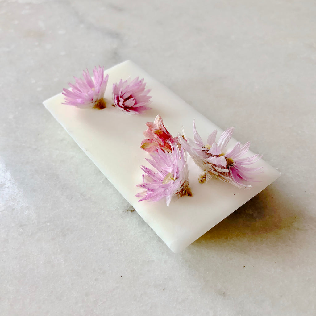 pastille parfumée bio geranium organic cocoon fleurs séchées paris bougie fleurie