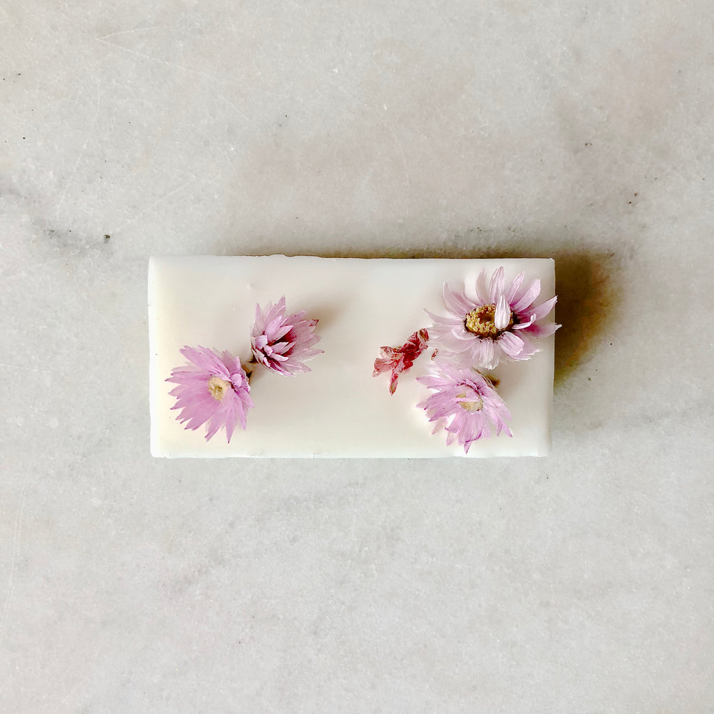 pastille parfumée bio geranium organic cocoon fleurs séchées paris bougie fleurie