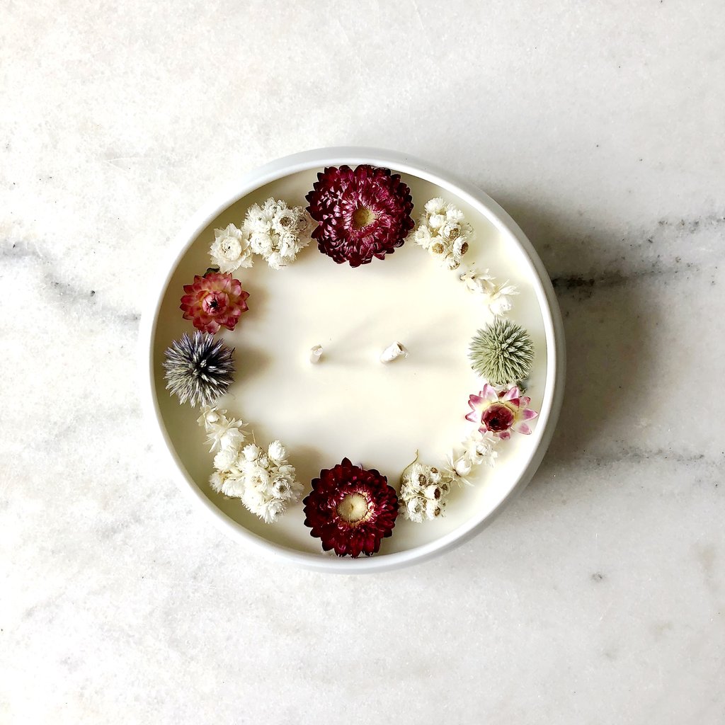 Bougie Fleurie au Jasmin - Trésor