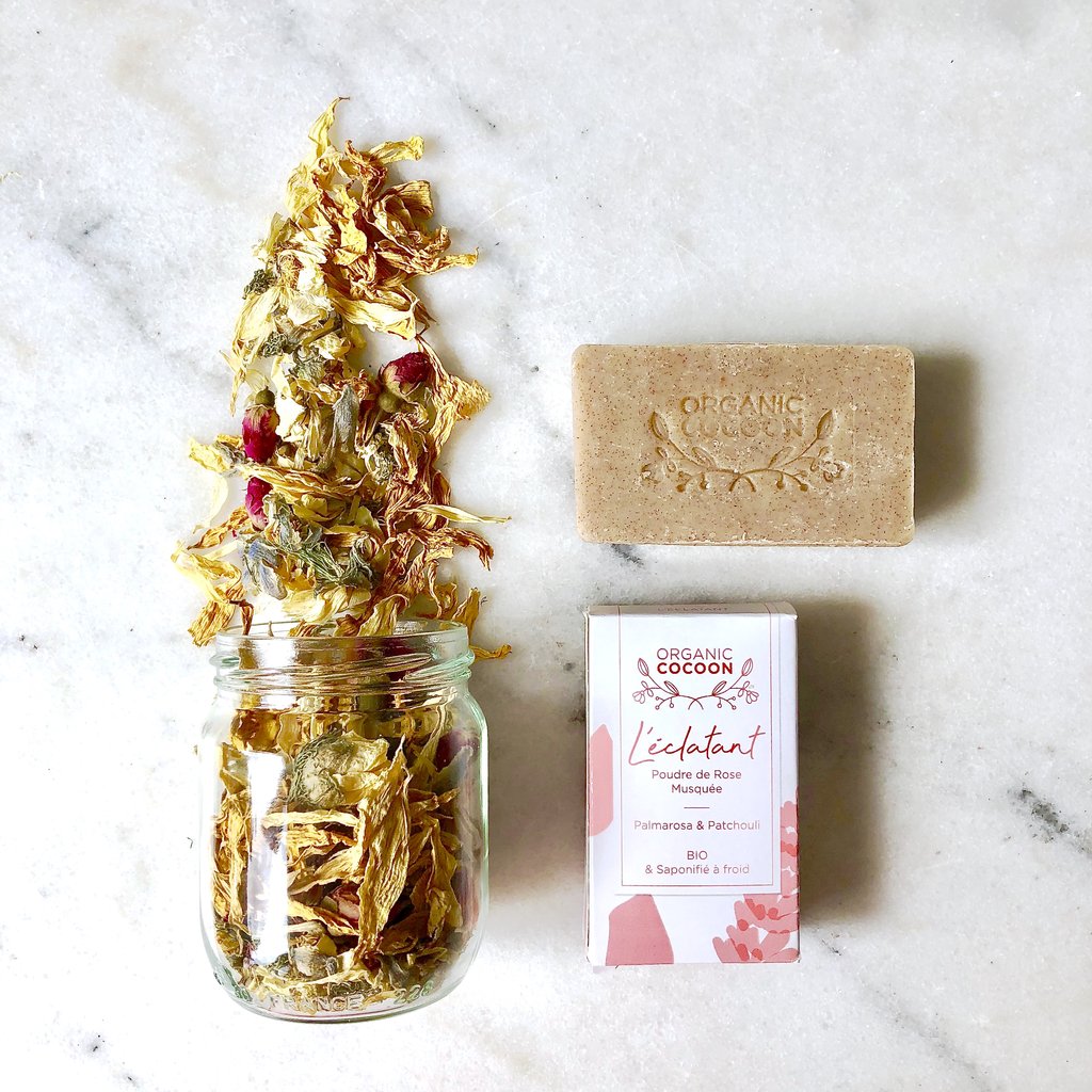 box bien etre organic cocoon savon bio vegan bain de fleurs