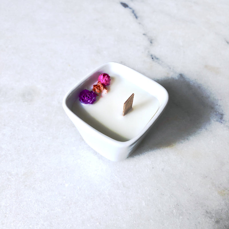 mini bougie de mariage bio vegan organic cocoon