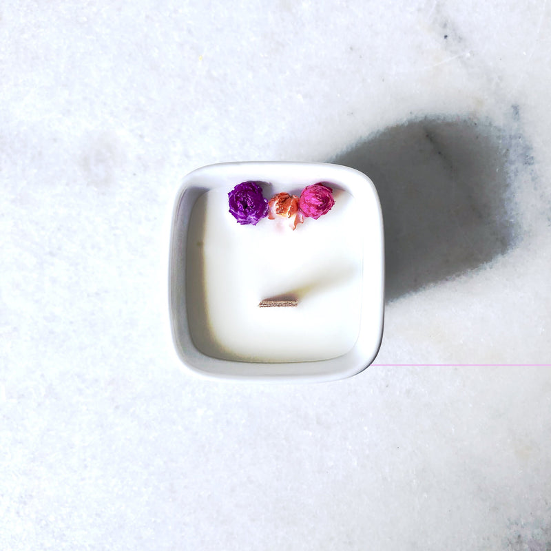 mini bougie de mariage bio vegan organic cocoon