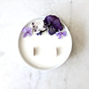 bougie fleurie organic cocoon violette toulouse fleurs séchées