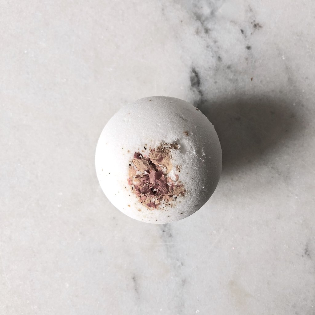 Boule de bain satin de rose organic cocoon