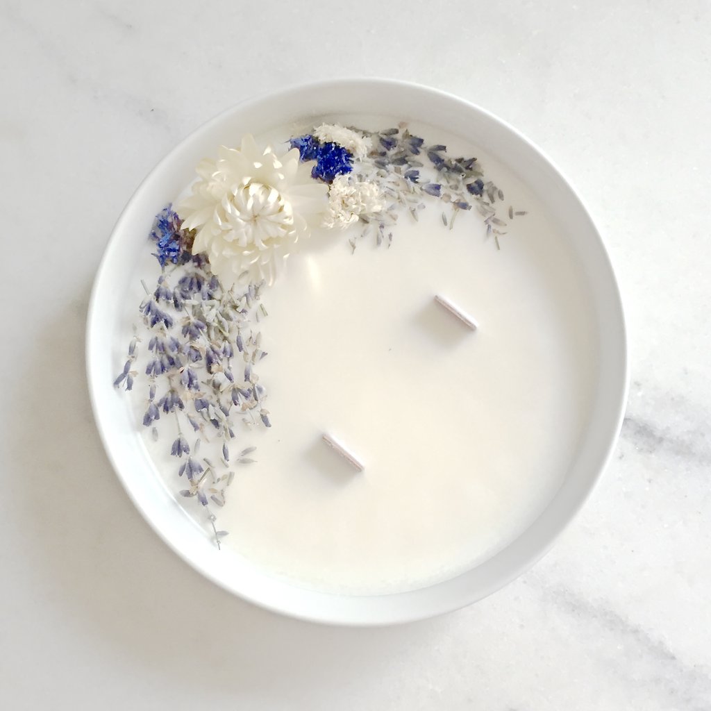 lavender candle organic cocoon