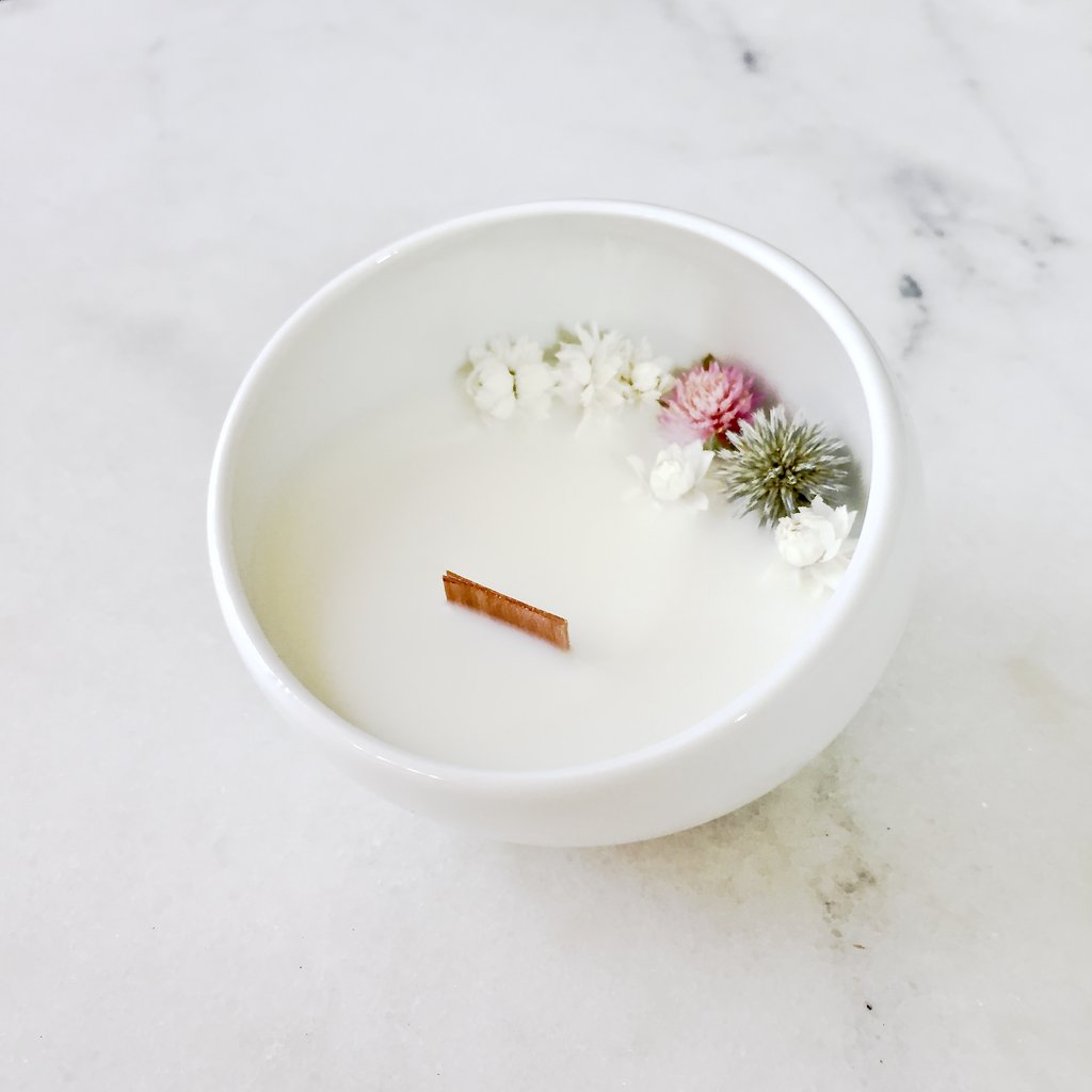 jasmine flower candle organic cocoon hygge lagom kinfolk bougie au jasmin made in paris